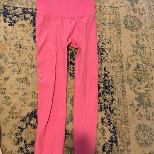 Pink free people good karma leggings